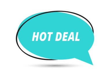 Harika bir konuşma metni. Sticker, Banner ve Poster için parlak bir renk. vektör illüstrasyonu.