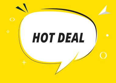 Harika bir konuşma metni. Sticker, Banner ve Poster için parlak bir renk. vektör illüstrasyonu.