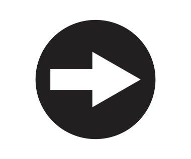 Temel düz stil ok simgesi. Beyaz arkaplanda vektör sembolü koleksiyonu. Vektör illüstrasyonu.