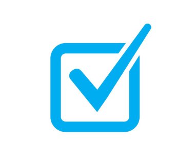 İşaret simgesini işaretle. Düz yuvarlak düğmeler. Beyaz arkaplanda vektör sembolü koleksiyonu. Vektör illüstrasyonu.