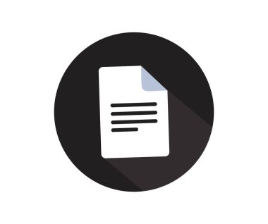 Belge simgesi. Beyaz arkaplanda vektör sembolü koleksiyonu. Vektör illüstrasyonu.