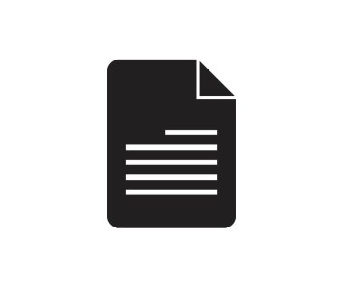 Belge simgesi. Beyaz arkaplanda vektör sembolü koleksiyonu. Vektör illüstrasyonu.