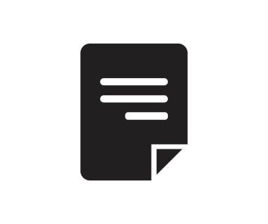 Belge simgesi. Beyaz arkaplanda vektör sembolü koleksiyonu. Vektör illüstrasyonu.