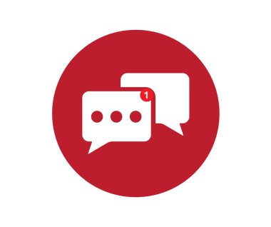 İleti simgesi. Beyaz arkaplanda vektör sembolü koleksiyonu. Vektör illüstrasyonu.