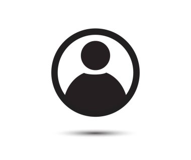 Düz moda insanlar ikonu. Beyaz arkaplanda vektör sembolü koleksiyonu. Vektör illüstrasyonu.