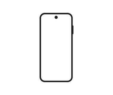 Akıllı Telefon ikon vektörü. Beyaz arkaplanda vektör sembolü koleksiyonu. Telefon simgesi izole edildi. Mobil simge Vektörü illüstrasyonu.