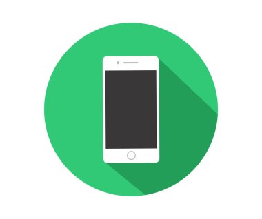 Akıllı Telefon ikon vektörü. Beyaz arkaplanda vektör sembolü koleksiyonu. Telefon simgesi izole edildi. Mobil simge Vektörü illüstrasyonu.