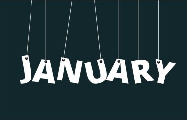 Ocak stilisti afişi. Vektör illüstrasyonu