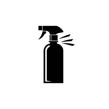 Sprey şişe ürünü izole edilmiş ikon vektör illüstrasyonu.