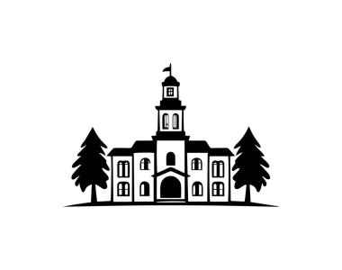 Beyaz bir arka plan üzerinde bina. vektör çizim