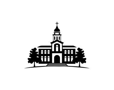 Beyaz bir arka plan üzerinde bina. vektör çizim