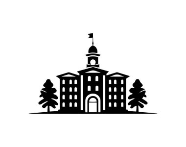 Beyaz bir arka plan üzerinde bina. vektör çizim