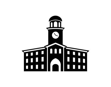 Beyaz bir arka plan üzerinde bina. vektör çizim