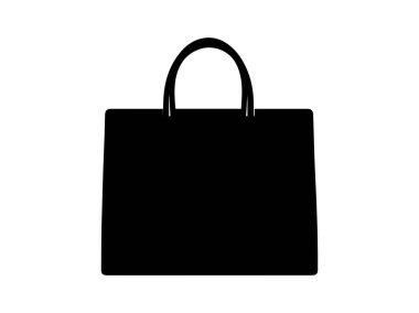 Alışveriş poşeti ikonu. Alışveriş torbası sembolü. Düz tasarım biçim vektör çizimi.