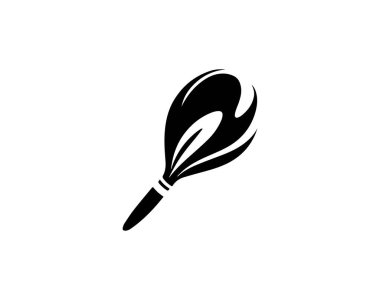 Fırça simgesini ve sembol çizim şablonu tasarımını boya