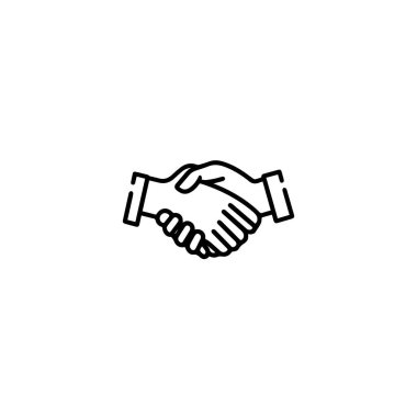 El sıkışma ikonu. Siyah Eller beyaz arkaplanda simgeyi sallar.