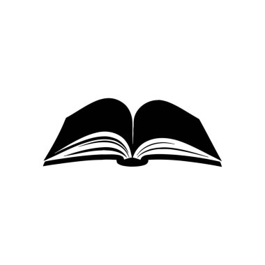 Açık bir kitap simgesinin basit ama etkili bir temsili, açık beyaz arkaplan üzerine kurulmuş. Minimalist tasarım, okunabilirliği ve çok yönlülüğü arttırır..
