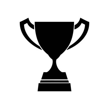 Bu vektör simgesi, sade, klasik bir kupa tasarımı sunar. Saf siyah bir kupa ile beyaz bir zemin. Spor, başarı ve ilgili kavramları kazanmak için harika..