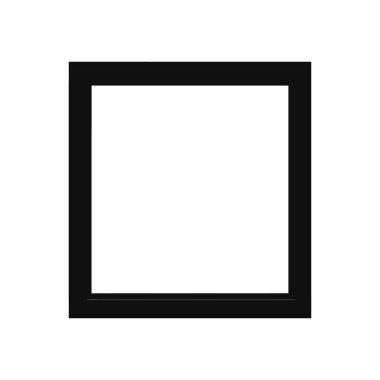 Beyaz arkaplanda izole edilmiş siyah kare kare vektör ikonu web tasarımı, mobil uygulama tasarımı ve çeşitli grafik tasarım projeleri için mükemmeldir. Minimalist ve modern sembol.