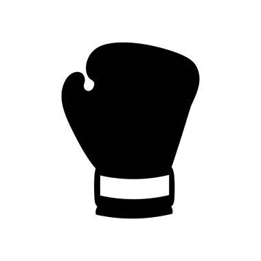 Bu vektör ikonu, spor ve atletizm ekipmanlarının net ve basit bir görsel temsili olan katıksız siyah beyaz boks eldiveni siluetini sergiliyor.