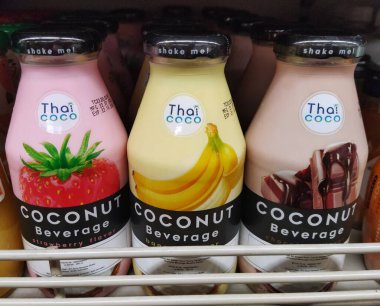 Jakarta, 22 Ocak 2024: Tayland Coco içeceklerinin çeşitliliği