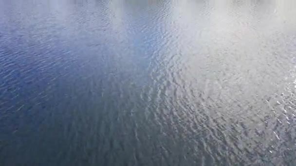 Soaring Lake Water Surface — Stock Video