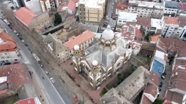 Novi Sad Sinagogu etrafında İHA uçuşu