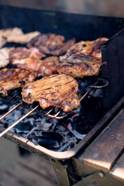 Yaz günü barbekü.