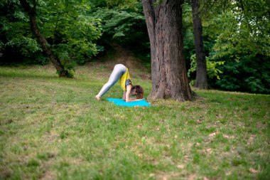 doğada Yoga egzersiz