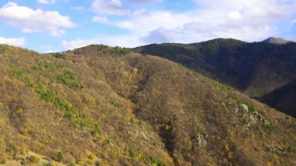Malerischer Blick Auf Den Bewaldeten Berg Nidze Nordmakedonien Unter Blauem — Stockvideo