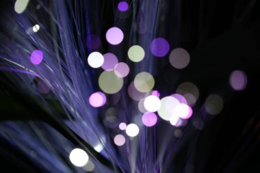 Güzel mavi bokeh arkaplanı ve dokusu.