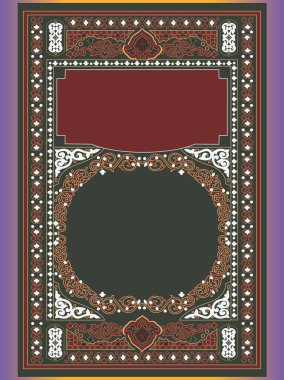 İslam kitabı sınır tasarımı ve kutsal el Kuran 'ı kapsıyor