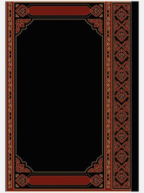 İslam kitabı sınır tasarımı ve kutsal el Kuran 'ı kapsıyor