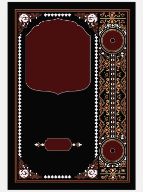 İslam kitabı sınır tasarımı ve kutsal el Kuran 'ı kapsıyor