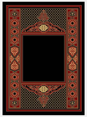 İslam kitabı kapağı, kitap kapağı, vektör, kitap şablonu