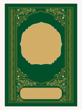 İslam kapağı, Kur 'an kapağı, Eşsiz Tasarım ve basılı dosya