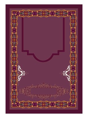Arap dizaynlı gradyan İslami yeni yıl poster şablonu