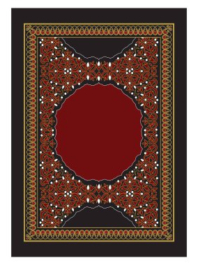 Arap dizaynlı gradyan İslami yeni yıl poster şablonu