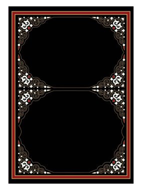 Arap dizaynlı gradyan İslami yeni yıl poster şablonu