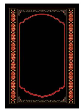 Kitap kapağı deseni ve İslami arkaplan vektör tasarımı Arapça kitap kapağı
