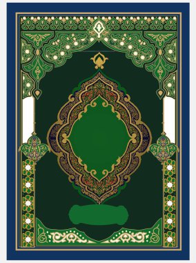 Kuran kitabı kapağı, Kuran kitabı. İslami tasarım. İslam sanatı