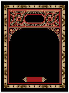 Lüks, İslami Kitap kapağı tasarımı Premium Vektör