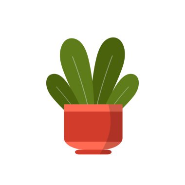 Kaplanmış tropikal yapraklar, çiçek vazosu modern ev dekorasyonu basılabilir duvar resimleri koleksiyonu. düz vektör illüstrasyonu.