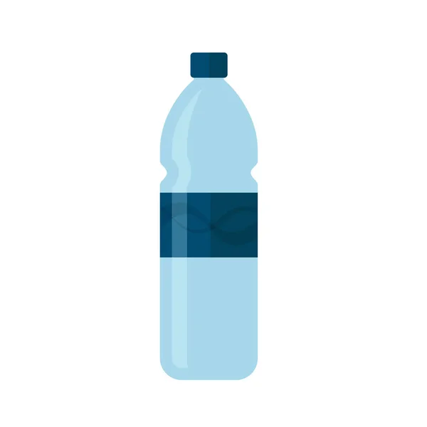 Бутылка Иконы Воды Плоском Стиле Векторная Икона Пластиковой Бутылки — стоковый вектор