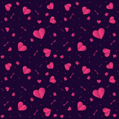 Sevgililer Günü için Güzel Kusursuz Desen.