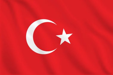 3 boyutlu hindi dalgalı bayrak desenli arka plan. Gerçekçi ulusal bayrak tasarımı. Soyut vektör şablonu.