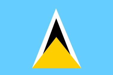 Aziz Lucia bayrak desenli arka plan. Gerçekçi ulusal bayrak tasarımı. Soyut vektör şablonu.