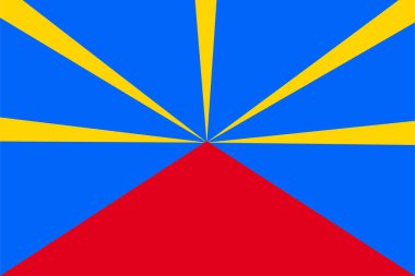 Birleşme bayrağı modeli arka planı. Gerçekçi ulusal bayrak tasarımı. Soyut vektör şablonu.