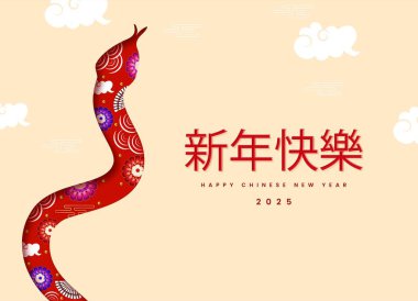 2025 'te Çin Yeni Yılı' nı kutlayan canlı ve şen bir görüntü. Çeviri: 