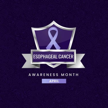 Periwinkle kurdele farkındalık grafiği Uluslararası Özfajik Kanser Farkındalığı Ayı